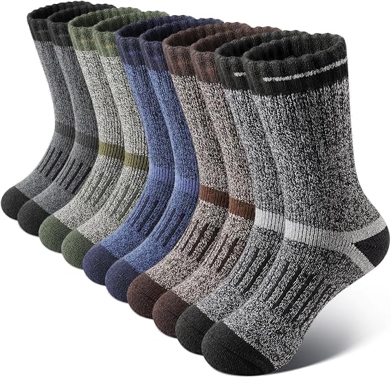 5-Pair Merino Wool Thermal Socks