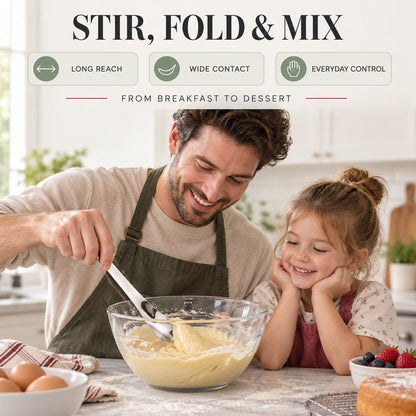 Long-Handle 316L Stainless Steel Dessert Spoon