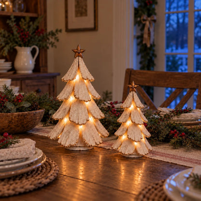 🎄🌙 Vintage Lighted Christmas Tree