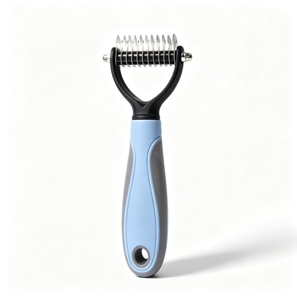 Pet hair-removing, massaging and grooming comb