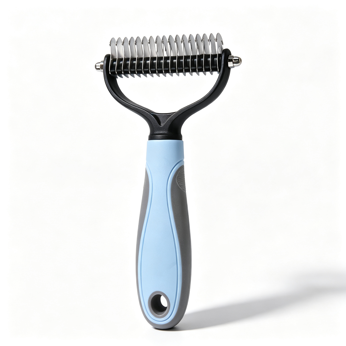 Pet hair-removing, massaging and grooming comb