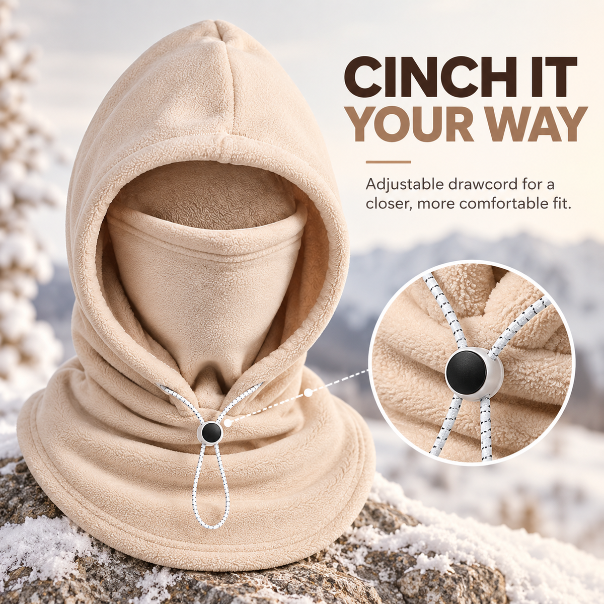 3-in-1 Winter Fleece Balaclava Hood 🧣❄️ Warm Face, Ear & Neck Cover (📦 Free Shipping on 2+)