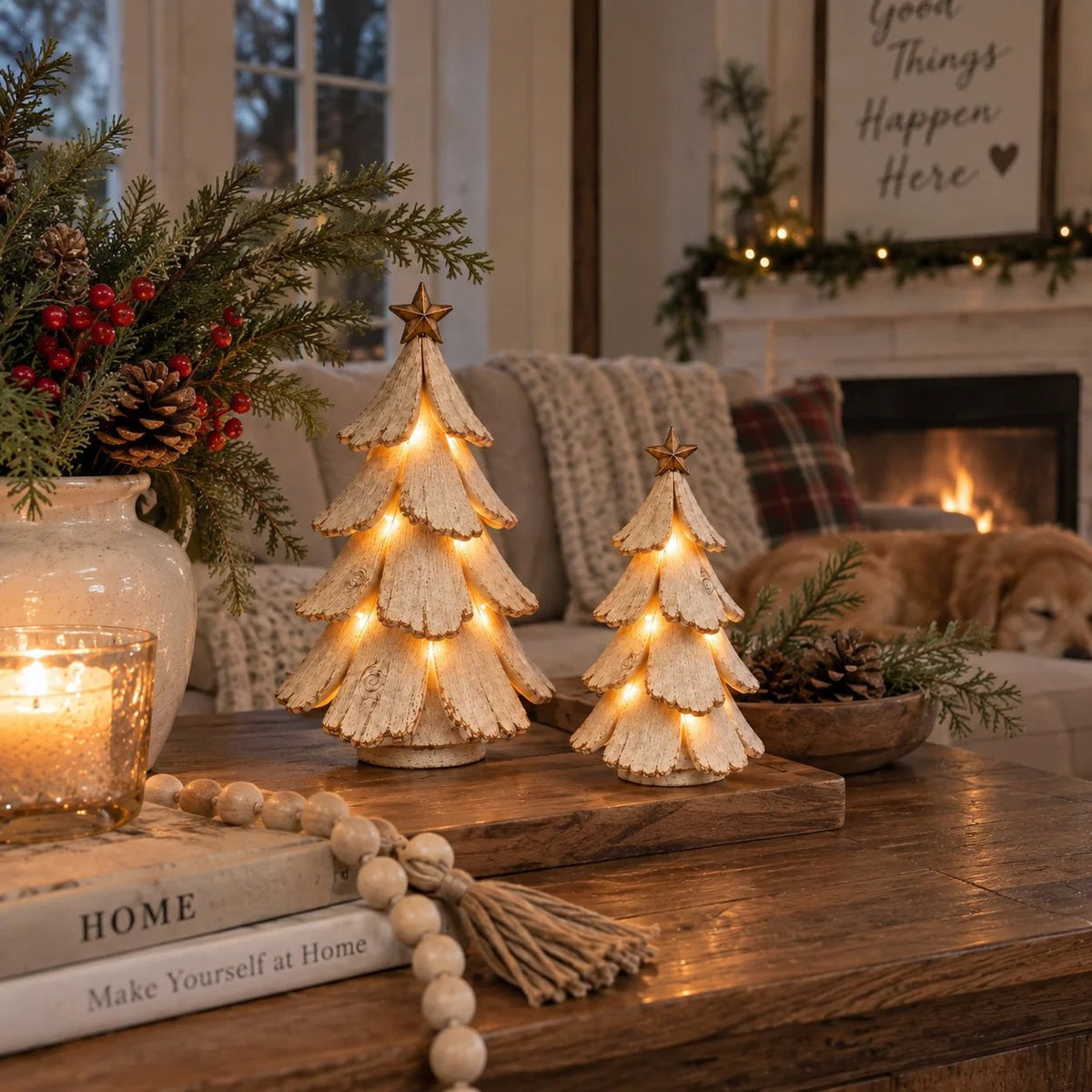 🎄🌙 Vintage Lighted Christmas Tree