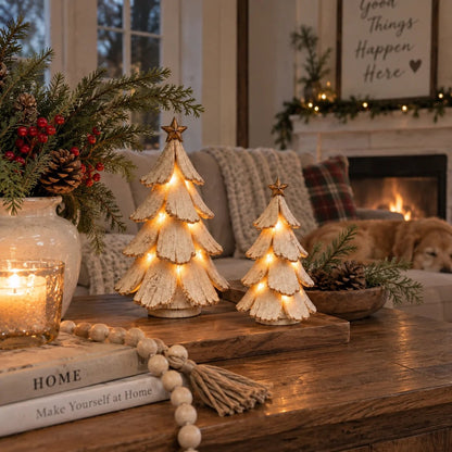 🎄🌙 Vintage Lighted Christmas Tree
