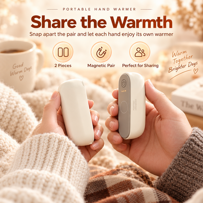 🔥 2-in-1 Magnetic Rechargeable Hand Warmers