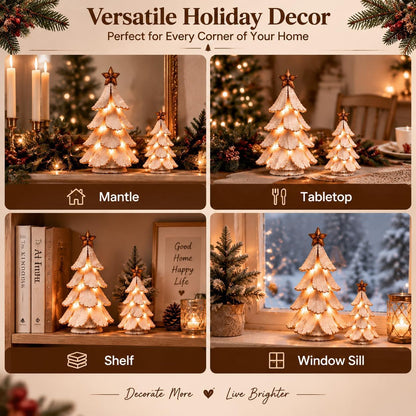 🎄🌙 Vintage Lighted Christmas Tree
