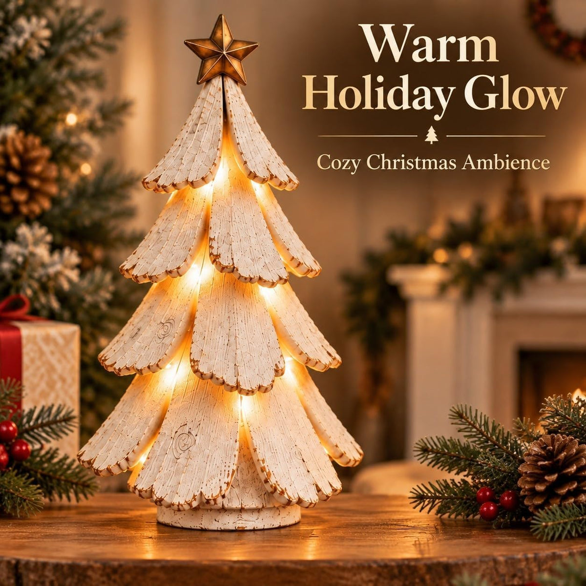 🎄🌙 Vintage Lighted Christmas Tree