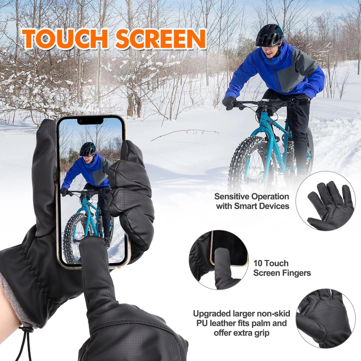 🔥Hot Sale 49% OFF🔥 Winter Waterproof Touchscreen Gloves for Women & Men