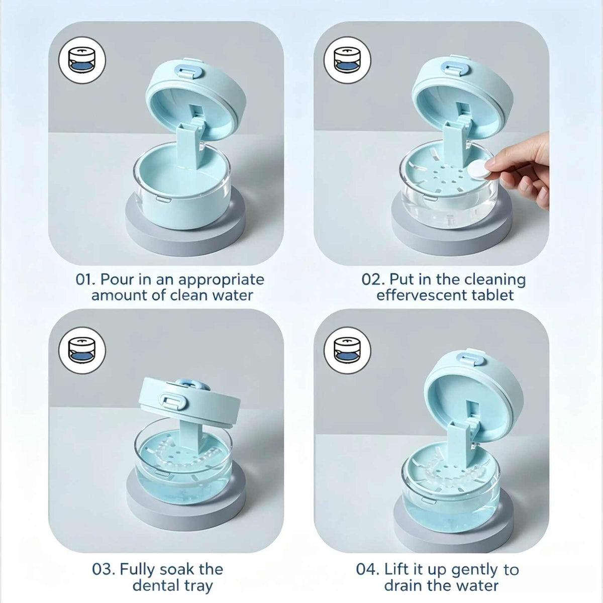 Multifunctional Dental Bracket Cleaning Storage Box