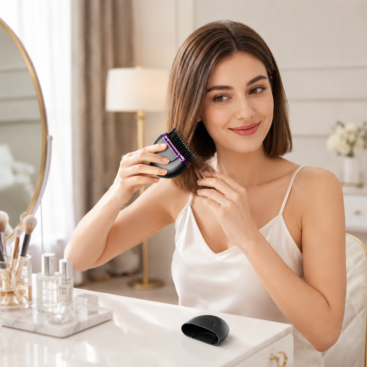 Cordless Mini Hair Straightening Brush