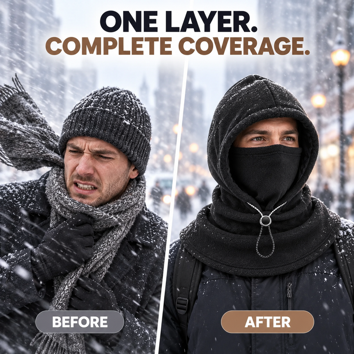 3-in-1 Winter Fleece Balaclava Hood 🧣❄️ Warm Face, Ear & Neck Cover (📦 Free Shipping on 2+)
