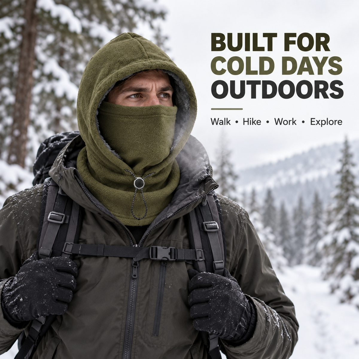 3-in-1 Winter Fleece Balaclava Hood 🧣❄️ Warm Face, Ear & Neck Cover (📦 Free Shipping on 2+)