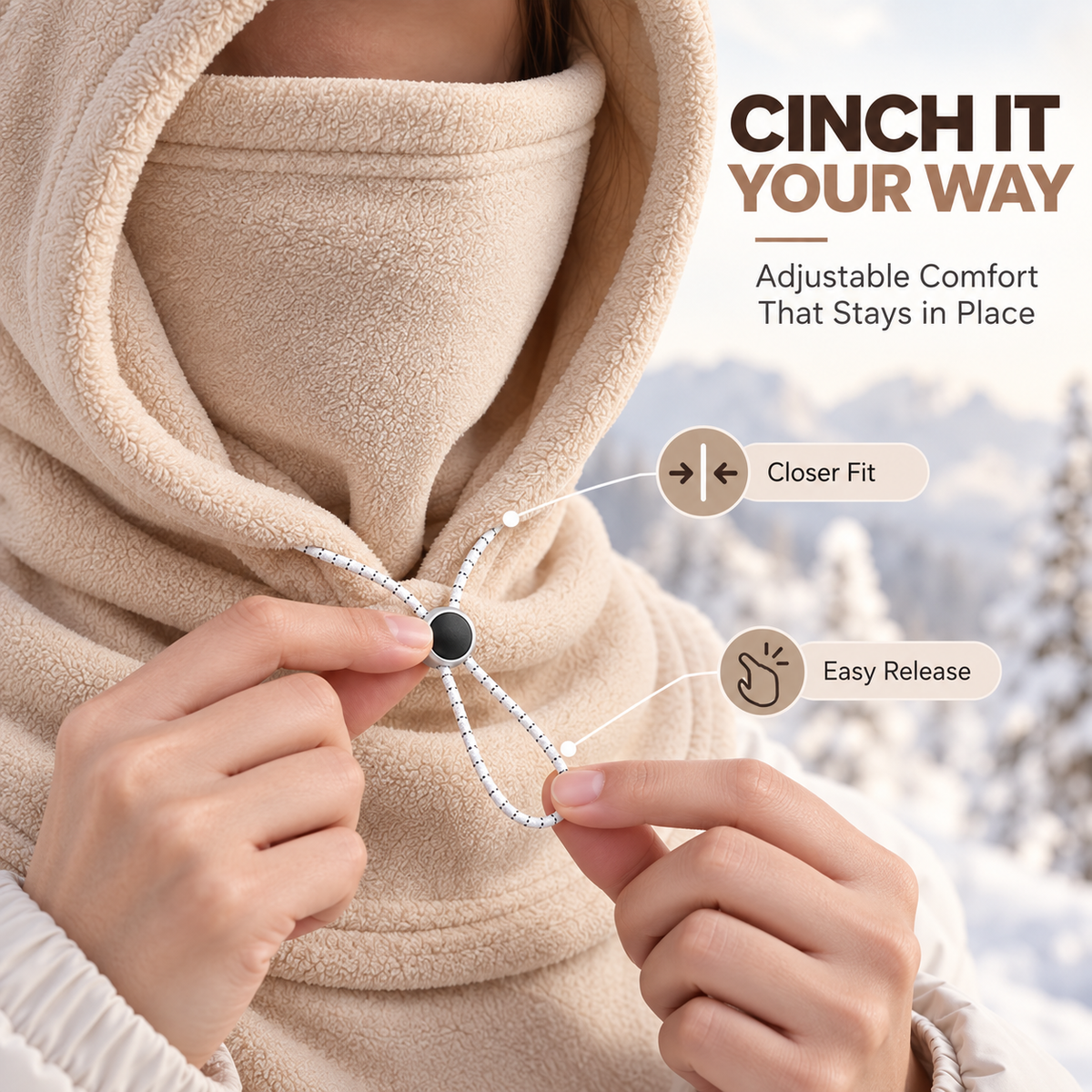 3-in-1 Winter Fleece Balaclava Hood 🧣❄️ Warm Face, Ear & Neck Cover (📦 Free Shipping on 2+)