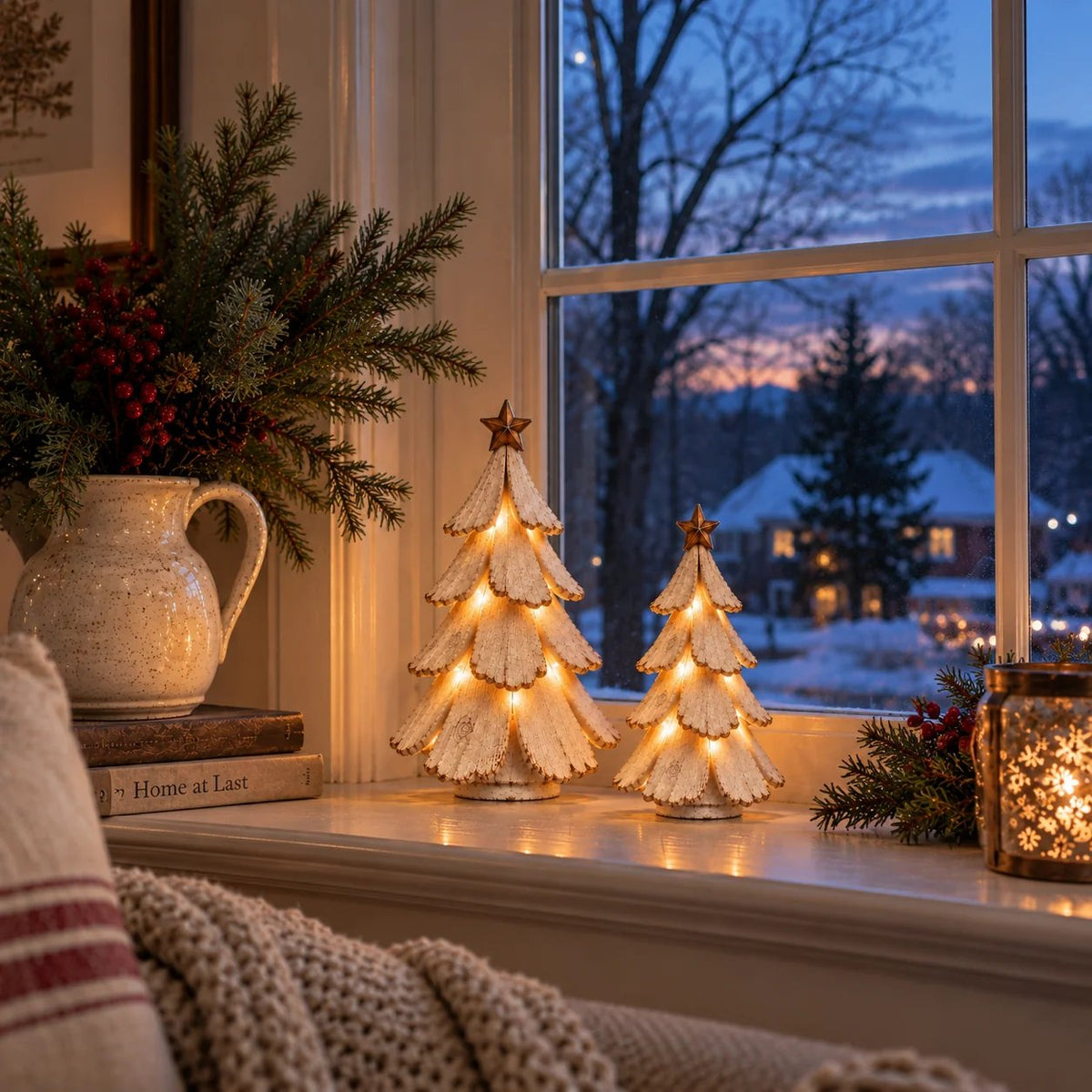 🎄🌙 Vintage Lighted Christmas Tree