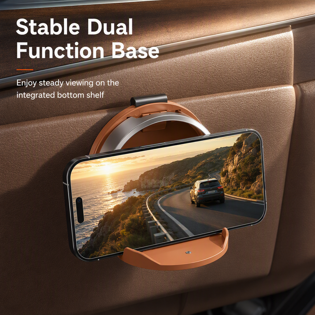 Multifunctional Foldable Car Door Cup Holder Large Diameter Drink and Water Bottle Storage Rack🚗🥤