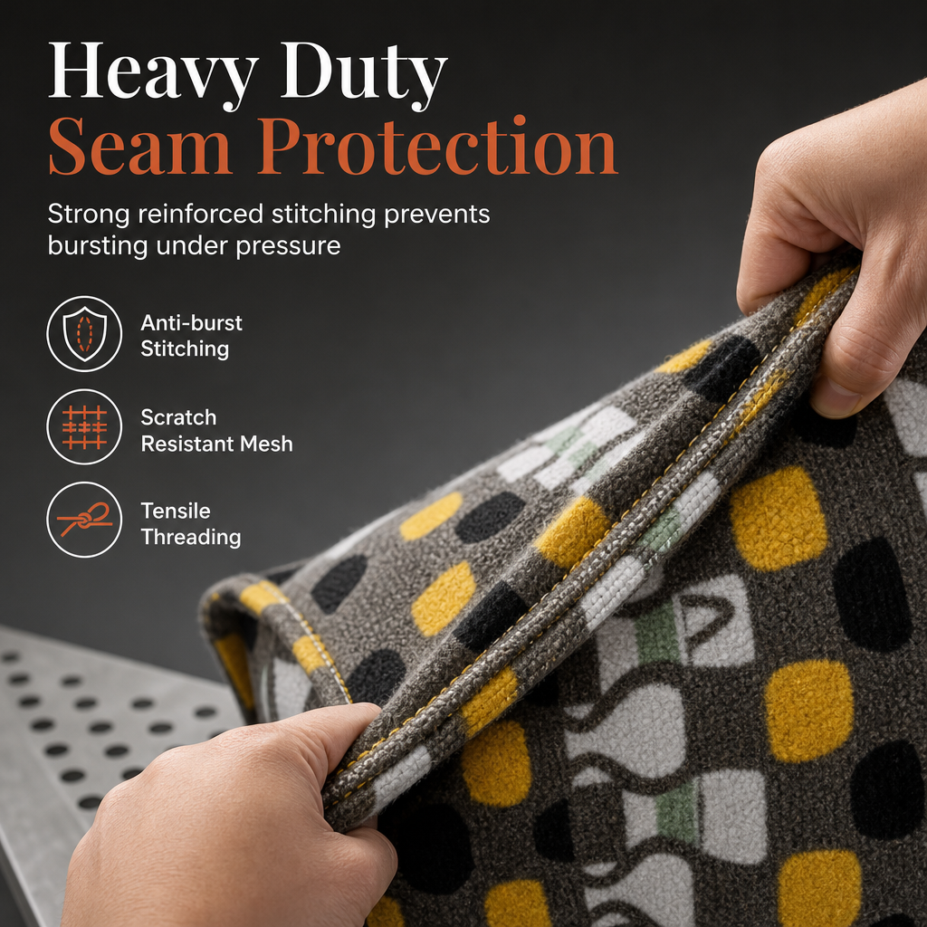 🪑 Storage Stool Cover – Fill With Clothes, 100kg Load, Wide Zipper, Washable ✨