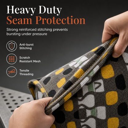 🪑 Storage Stool Cover – Fill With Clothes, 100kg Load, Wide Zipper, Washable ✨